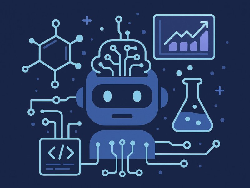 machine learning for chemistry illustration
